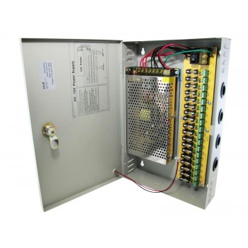 Блок питания в металлическом боксе 240W 12V (18CH)